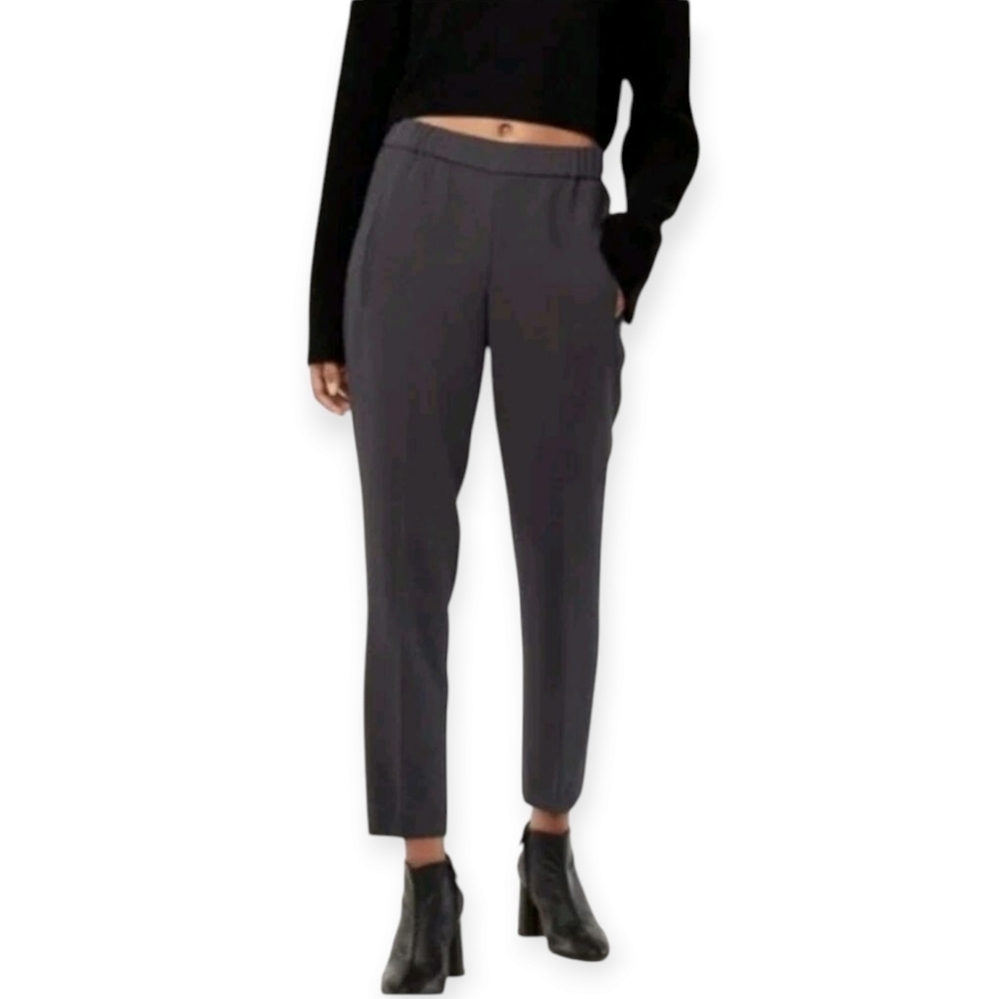 Aritzia Wilfred Darontal Crepe Ankle Trousers Gray Size 8